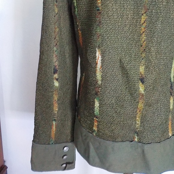 Lou Nardi Cotton & Stretch Military Style Jacket - Picture 9 of 13